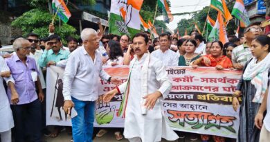 রাজনৈতিক পালাবদলের পর প্রথম বড় শক্তিপ্রদর্শন, লালবাজারে কংগ্রেসের মিছিল!