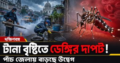 জল জমছে,মশা বাড়ছে—পাঁচ জেলার ঘুম কেড়েছে ডেঙ্গি,স্বাস্থ্যব্যবস্থায় চাপ!