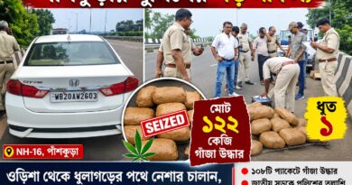 ধুলাগড়ের পথে ‘নেশার চালান’,পাঁশকুড়াতেই শেষ যাত্রা