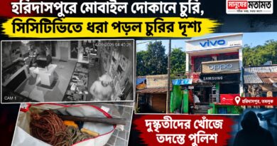 রাতের অন্ধকারে দেওয়াল কেটে মোবাইল দোকানে হানা,লক্ষাধিক নয়—চুরি প্রায় ৫০ লক্ষের