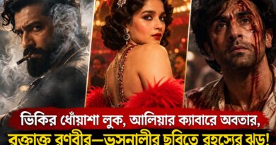 ভিকির ধোঁয়াশা লুক, আলিয়ার ক্যাবারে অবতার,রক্তাক্ত রণবীর—ভন্সালীর ছবিতে রহস্যের ঝড়!