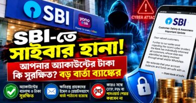 এসবিআই-তে সাইবার হানা,তারপরই গ্রাহকদের মেসেজ!কী জানাল ব্যাঙ্ক?